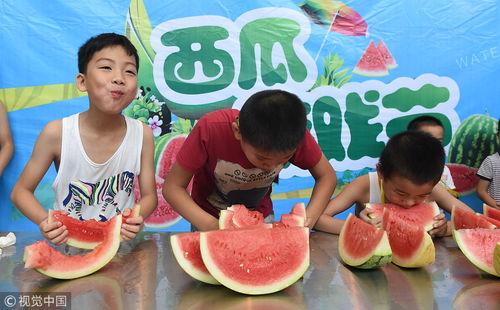夏日快乐的吃瓜群众,吃瓜群众的快乐盛宴